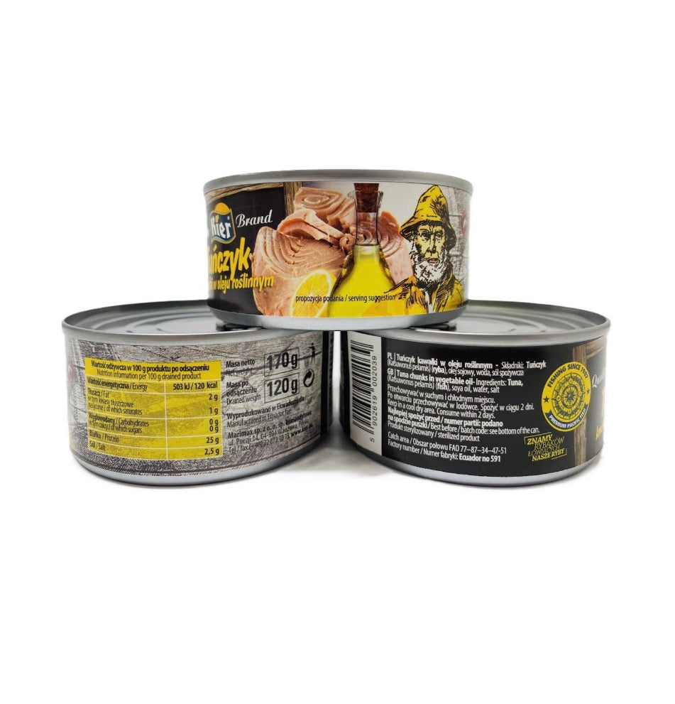 Тунець в олії KIER TUNA chunks in vegetable oil