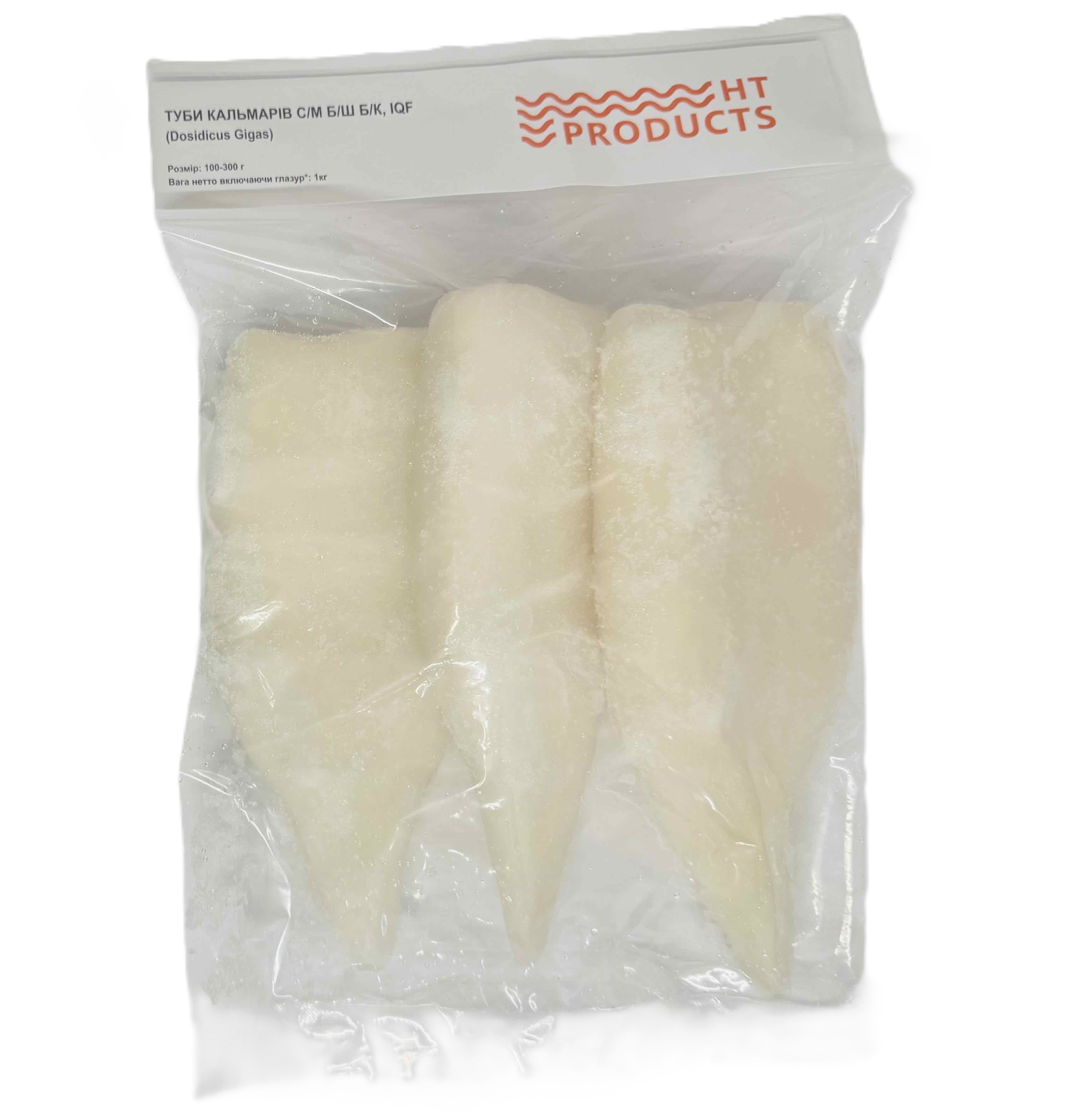Морепродукти трубки Кальмара заморожені U3 HT PRODUCTS Squid Tube