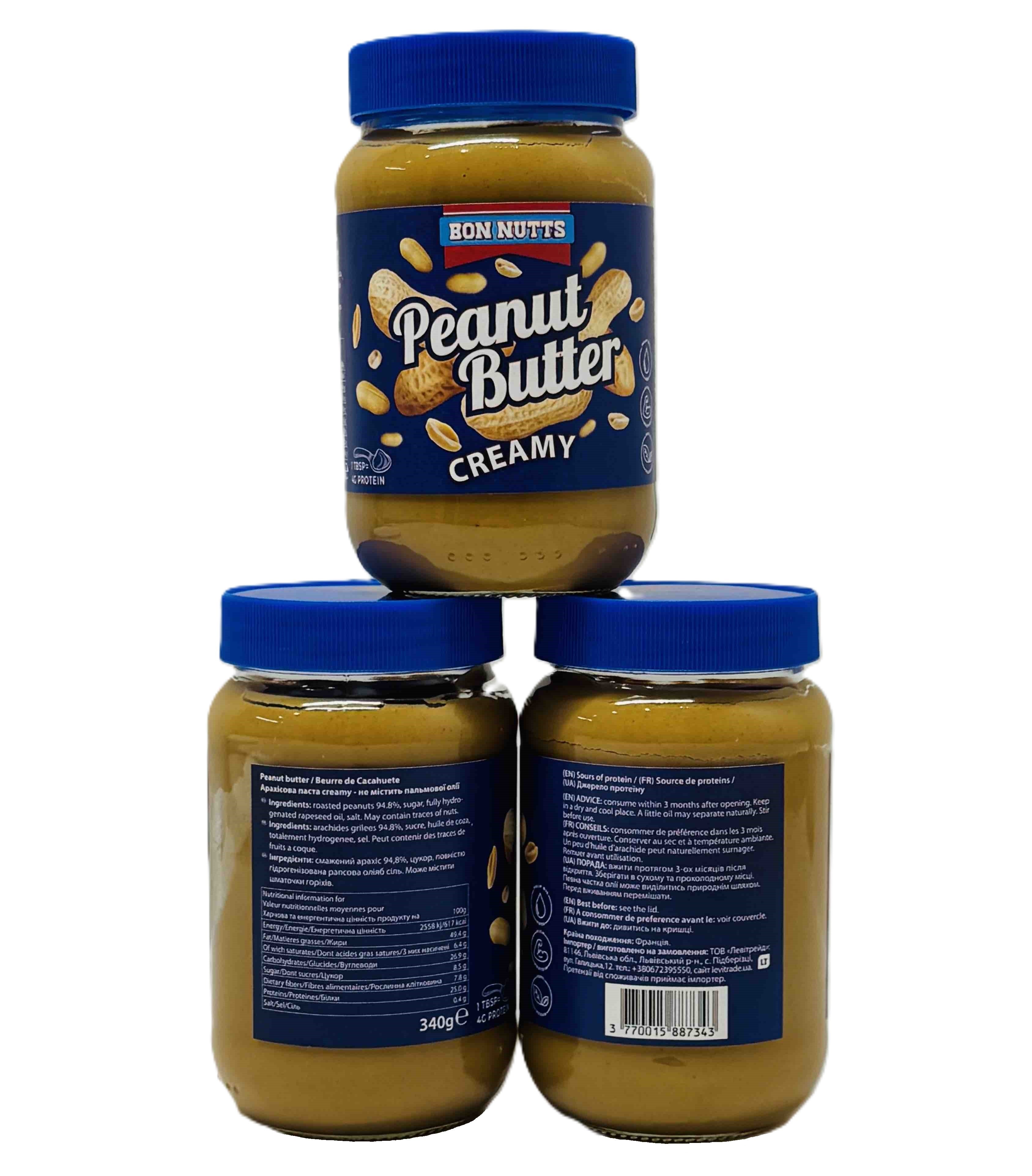 Паста арахісова BON NUTTS Peanut Butter creamy