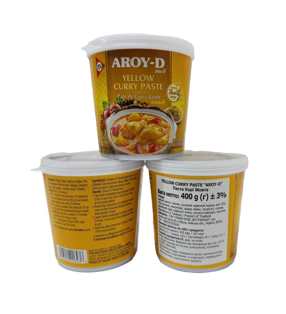 Паста каррі жовта AROY-D Yellow Curry Paste