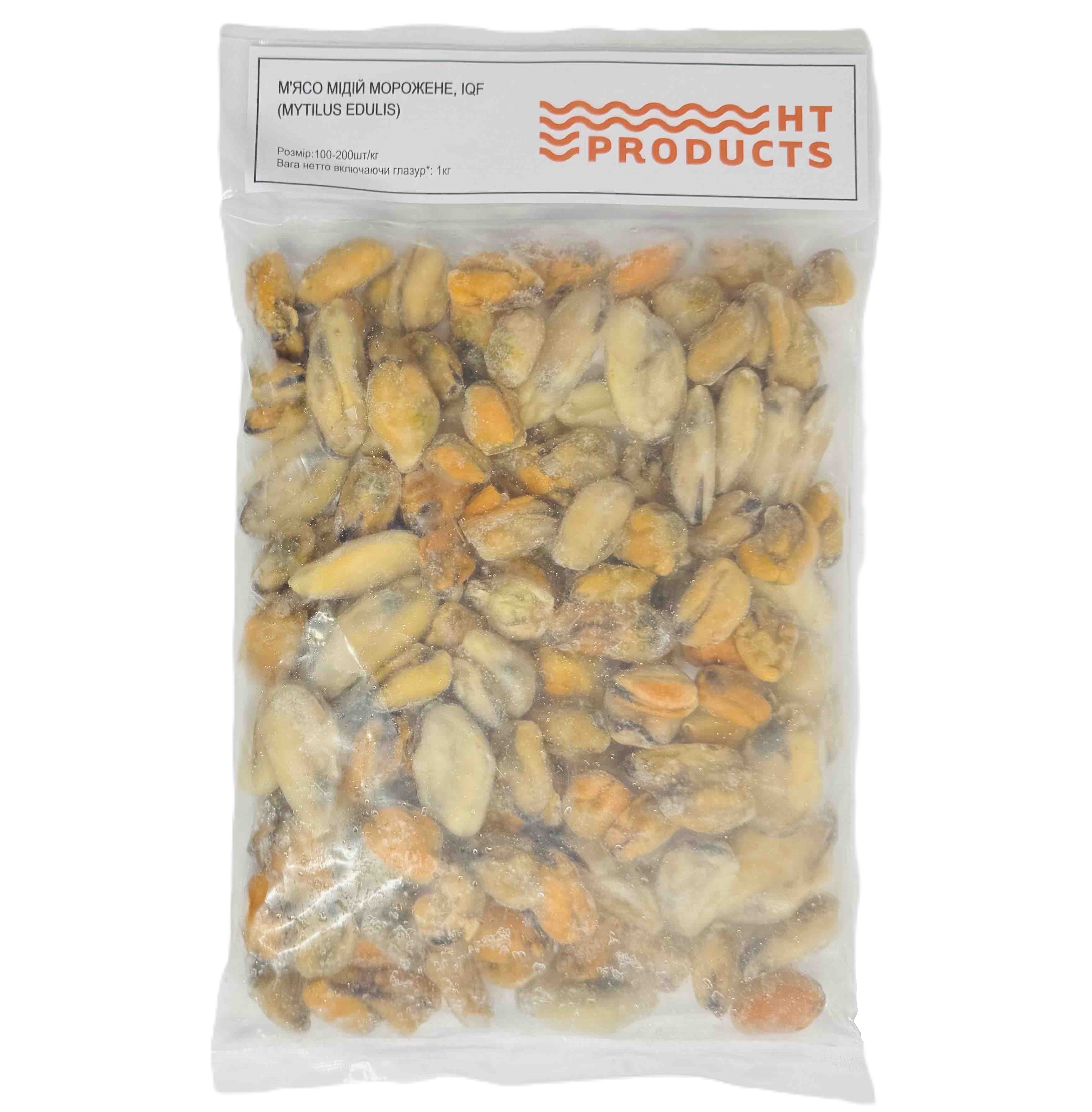 М'ясо Мідій варене заморожене HT PRODUCTS Chilean Mussel