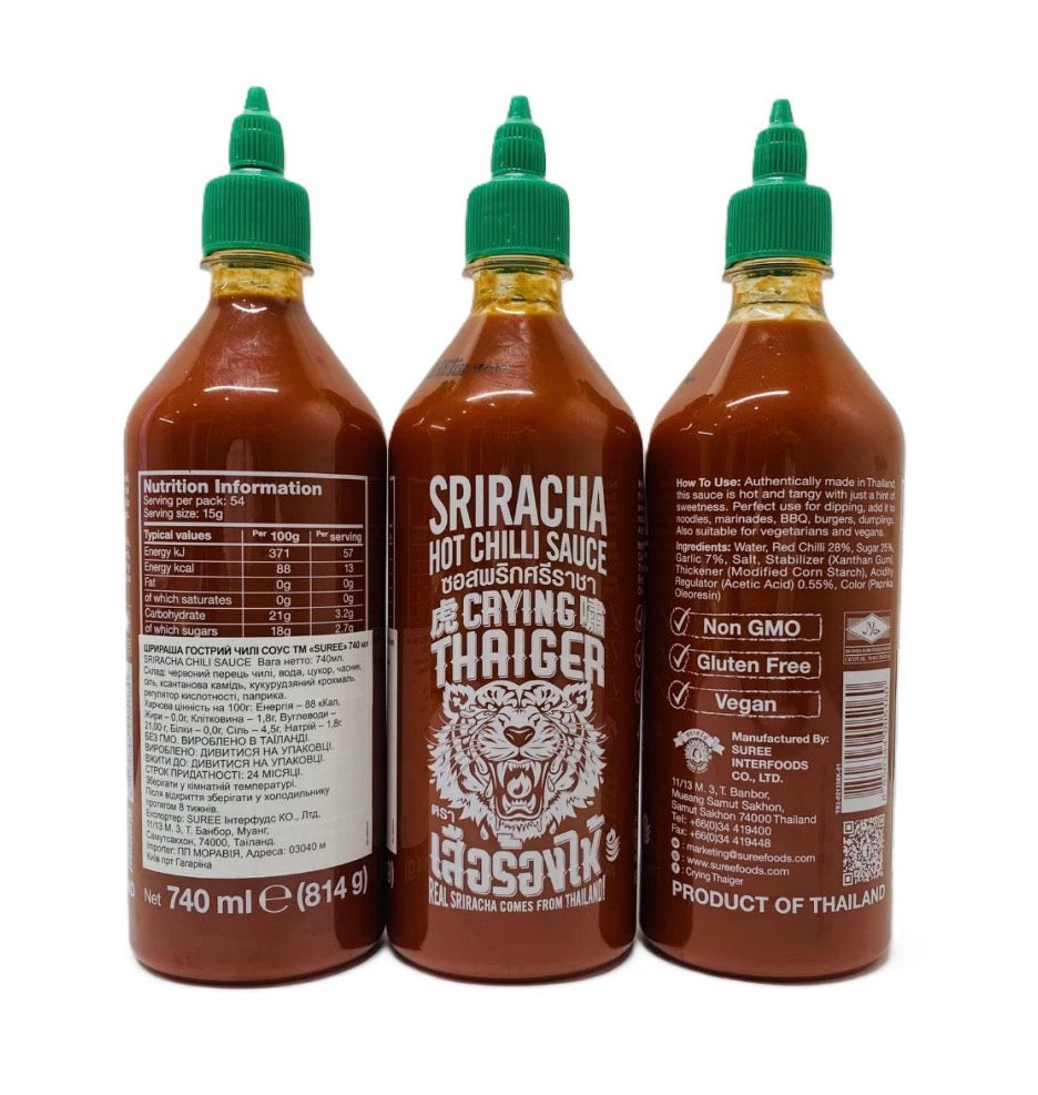 Соус чилі Шрірача SUREE CRYING THAIGER Sriracha Hot chilli Sauce