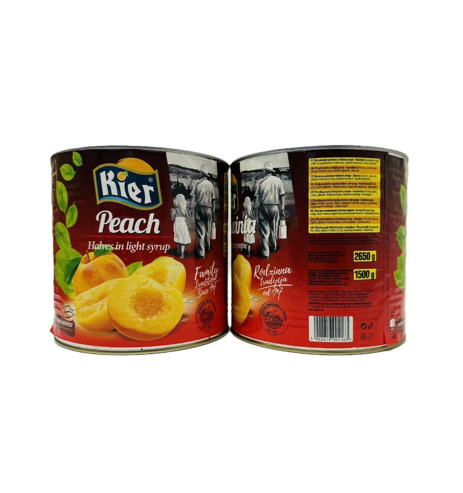 Персик половинки у сиропі KIER Peach halves in syrup