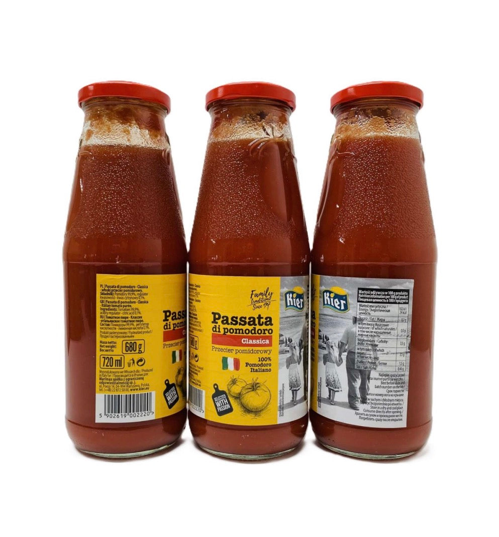 Томатне пюре KIER Passata di Pomodoro Classica