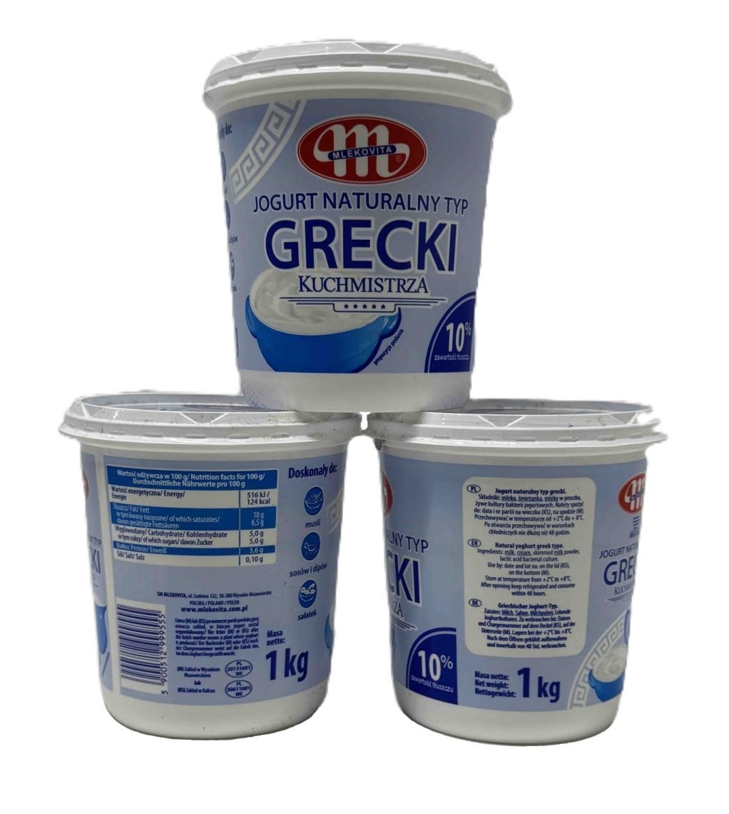 Йогурт натуральний MLEKOVITA Jogurt Naturalny typ GRECKI