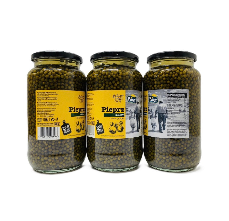 Перець зелений горошок в оцті KIER Green Pepper