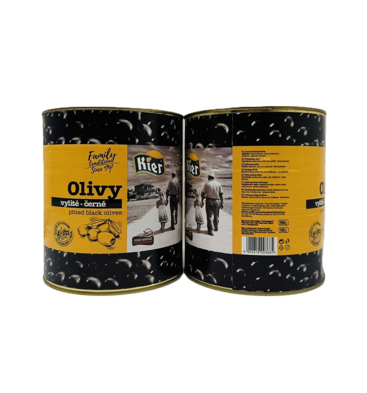 Маслини без кісточки KIER Pitted Black Olives