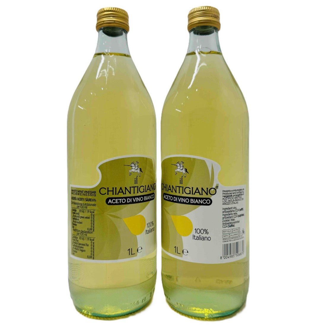 Оцет Винний білий скло IL CHIANTIGIANO Aceto di Vino Bianco