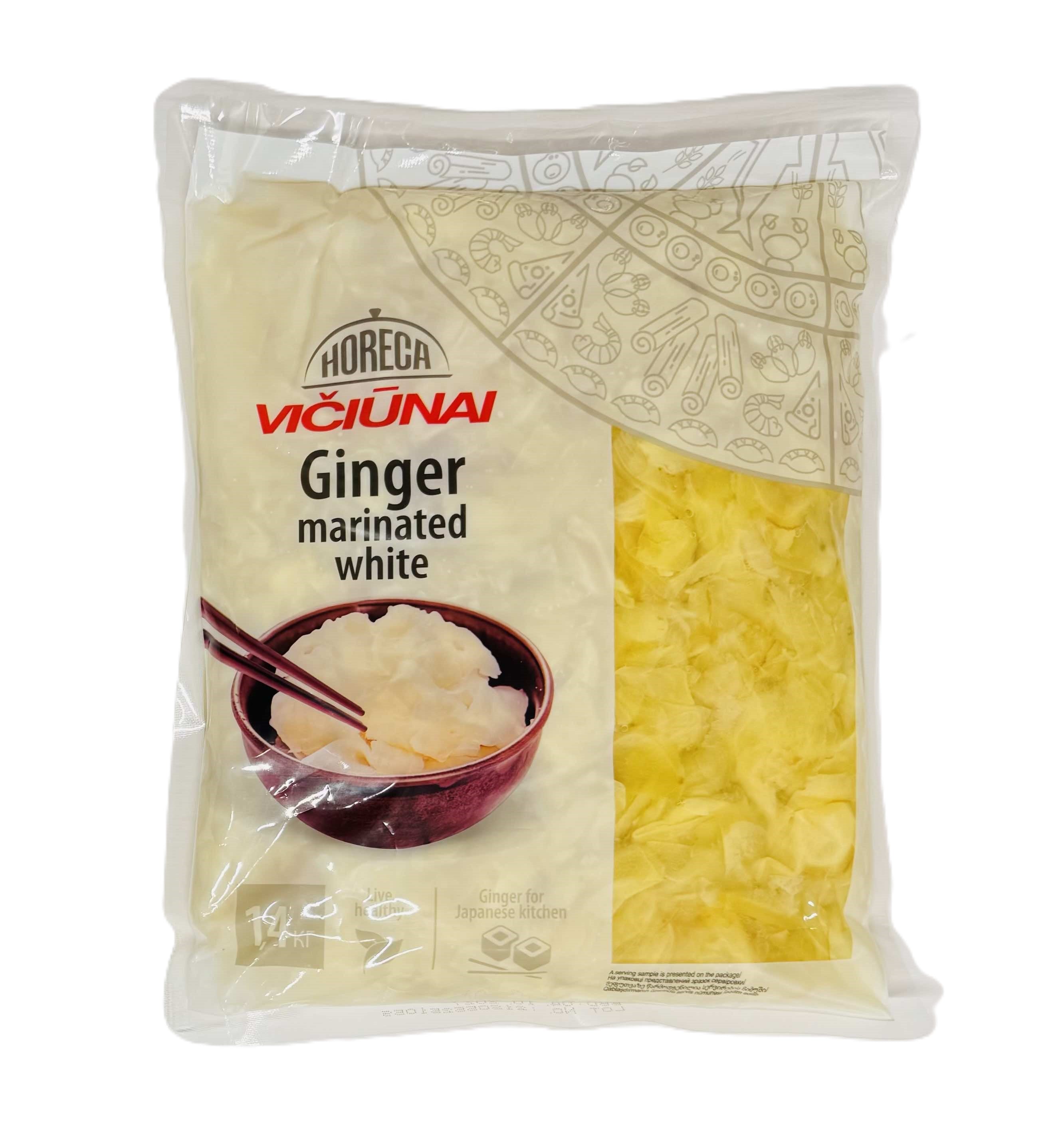 Імбир білий маринований VICIUNAI Ginger marinated white