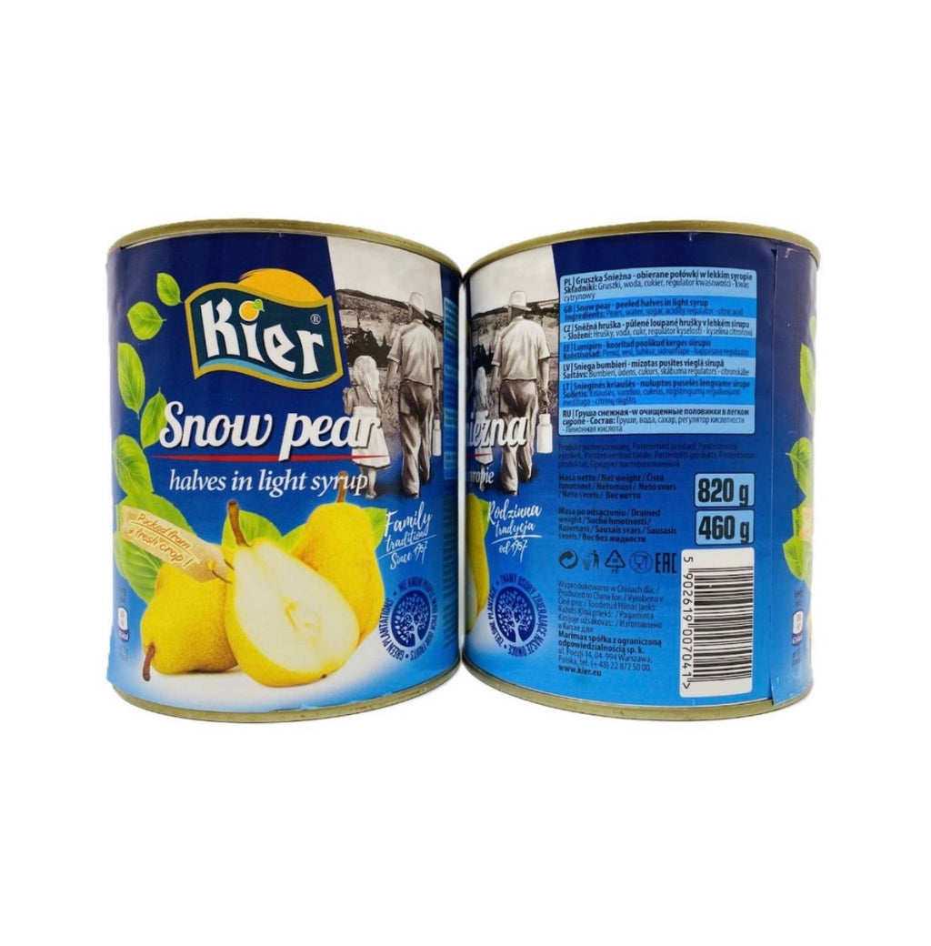 Грушa половинки у сиропі KIER Snow Pear halves in syrup