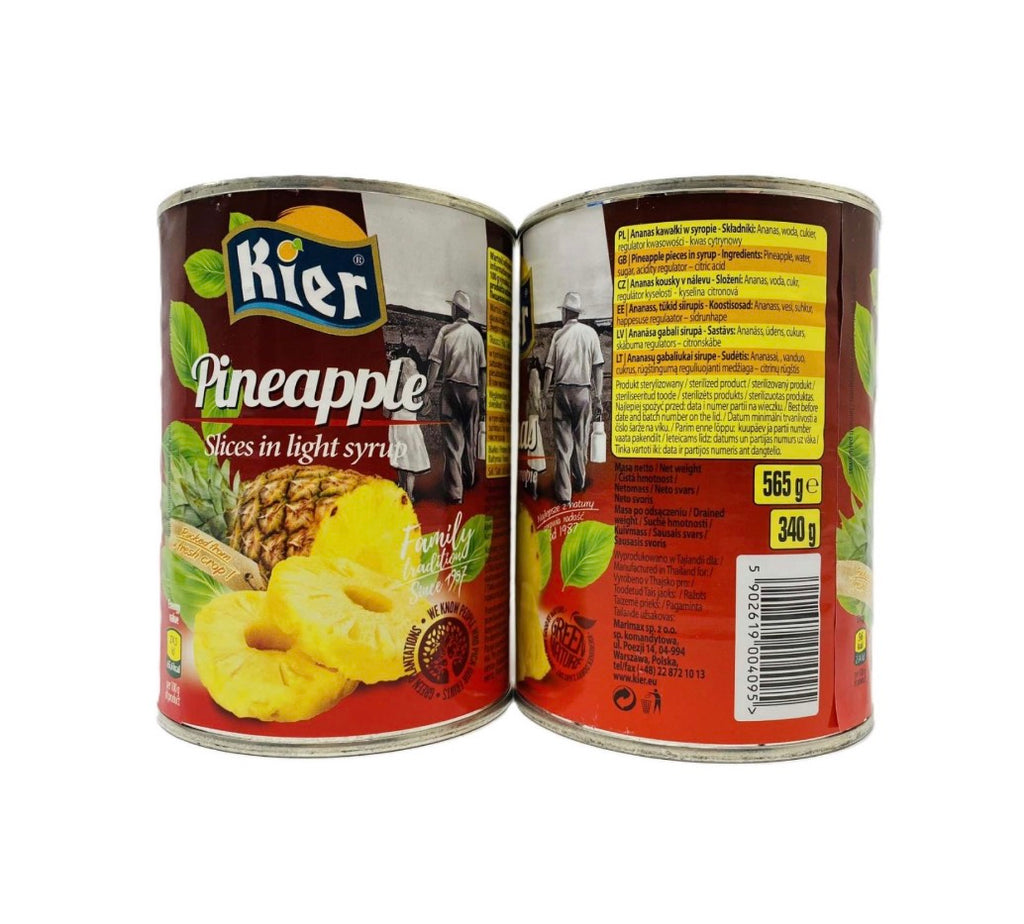 Ананас кільця у сиропі KIER. Pineapple slices in syrup