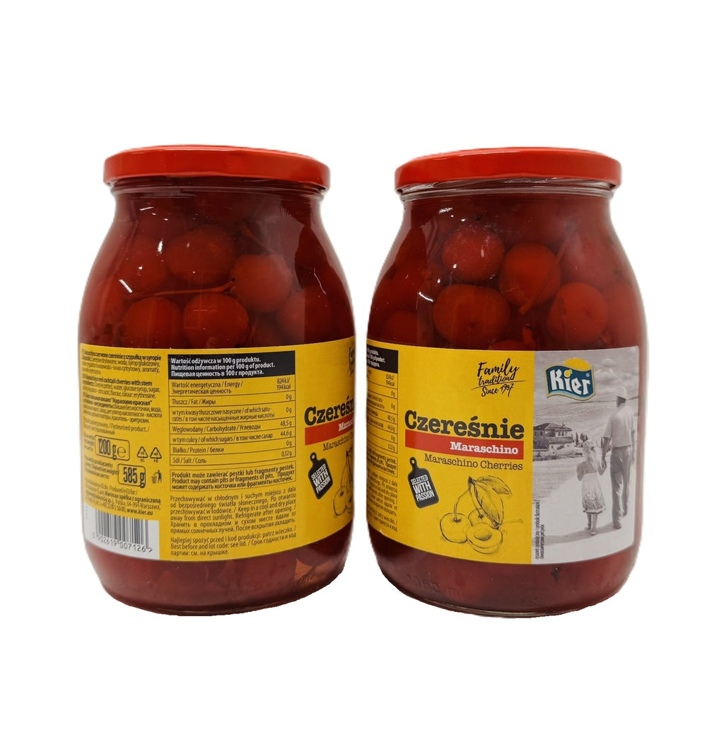 Вишня мараскінова червона KIER Marashino Cherries
