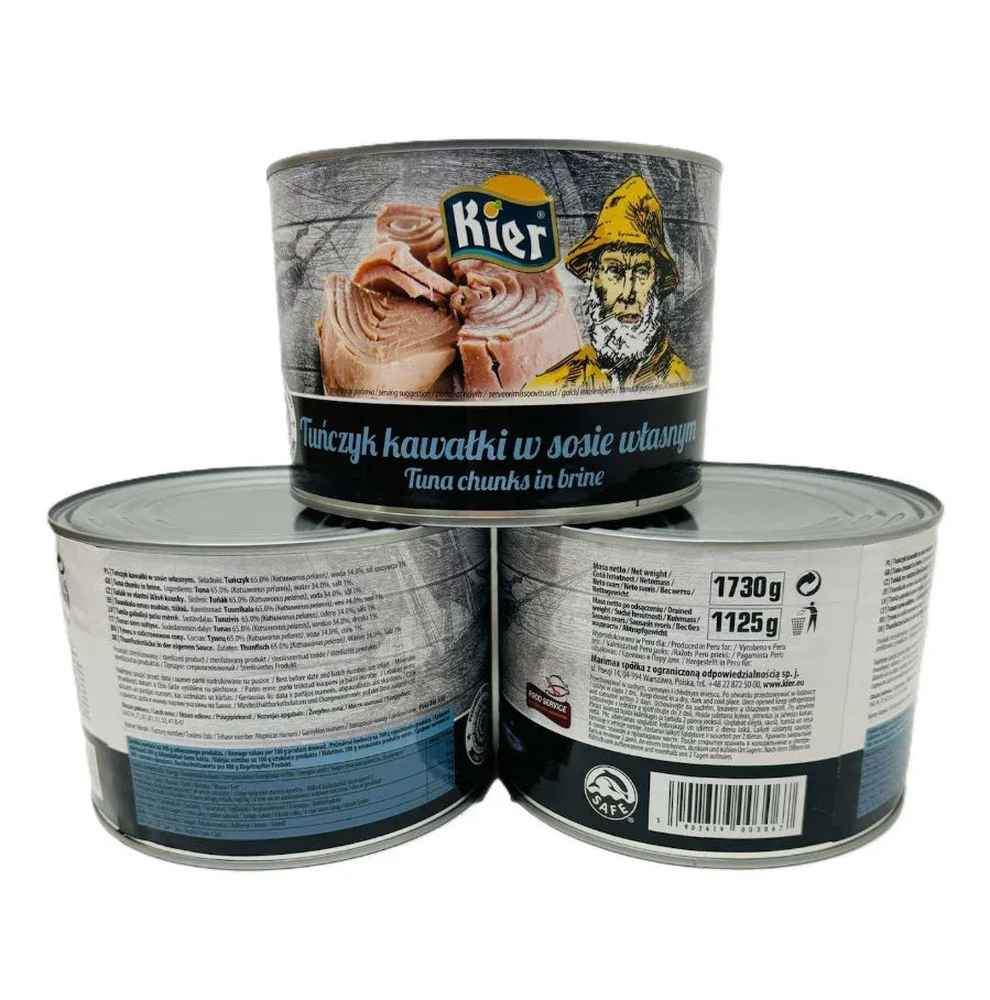 Тунець у власному соку KIER TUNA chunks in brine - KLIKAVKA