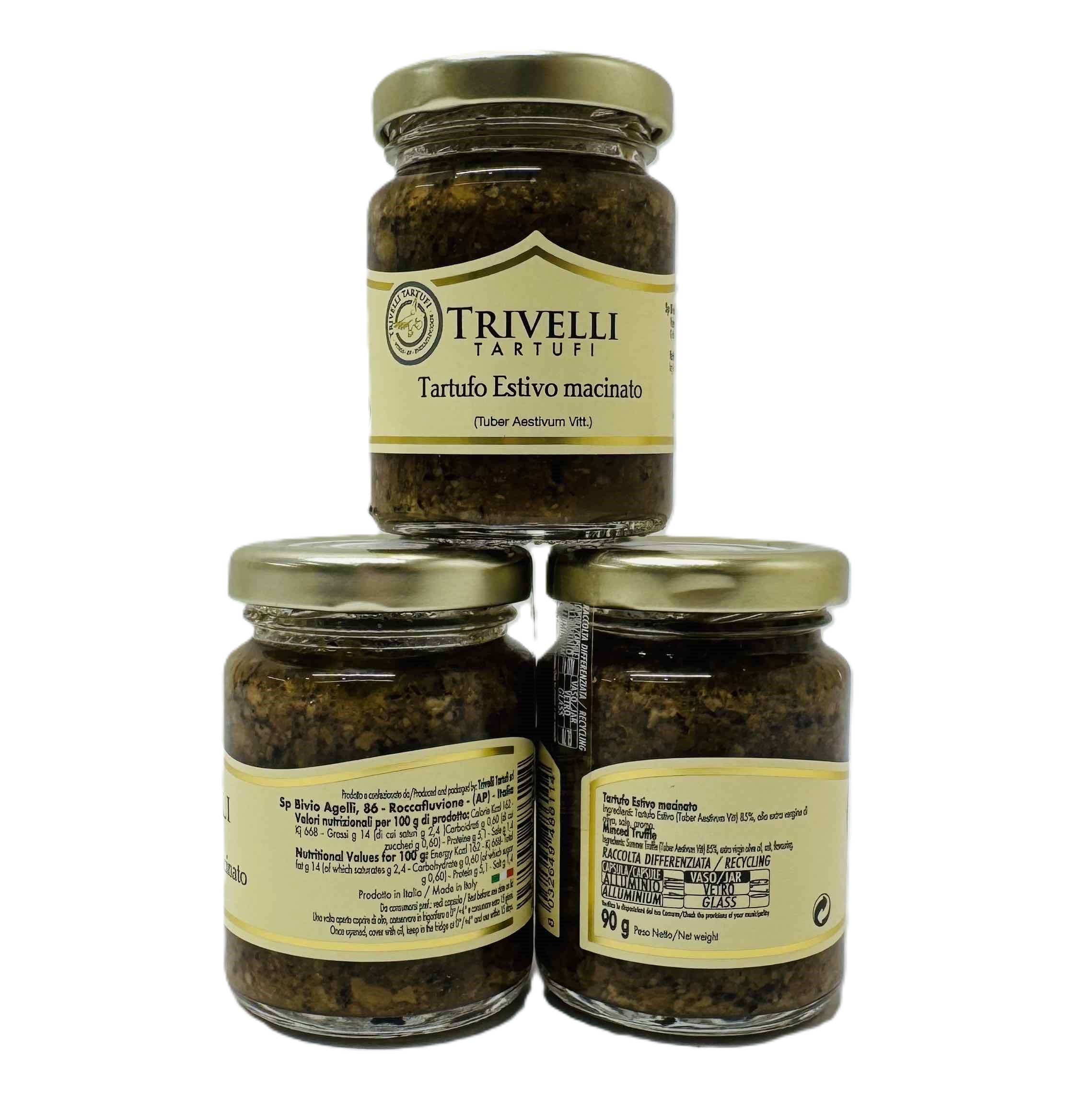 Гриби трюфелі чорні подрібнені TRIVELLI TARTUFI Tartufo Estivo Macinato