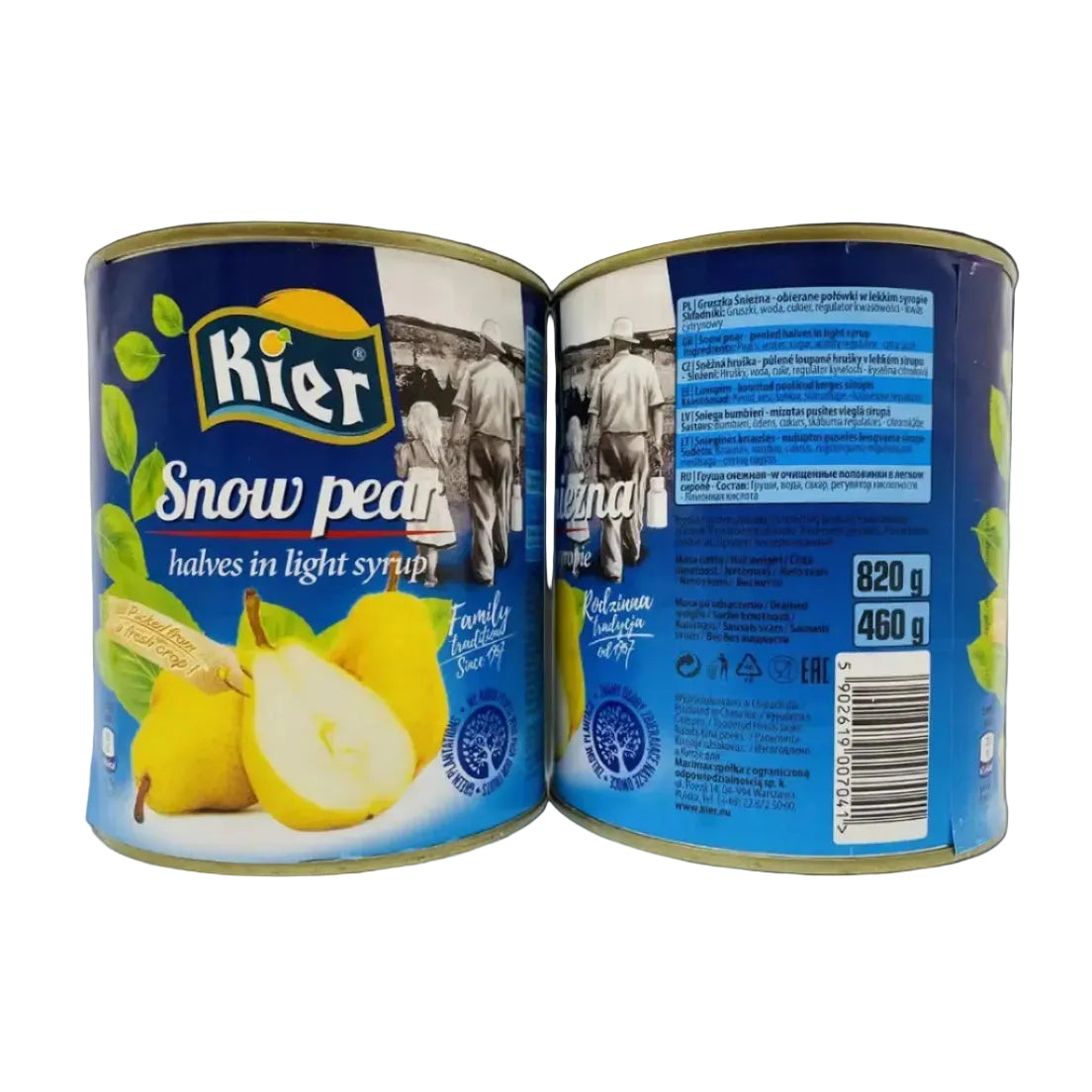 Грушa половинки у сиропі KIER Snow Pear halves in syrup - KLIKAVKA