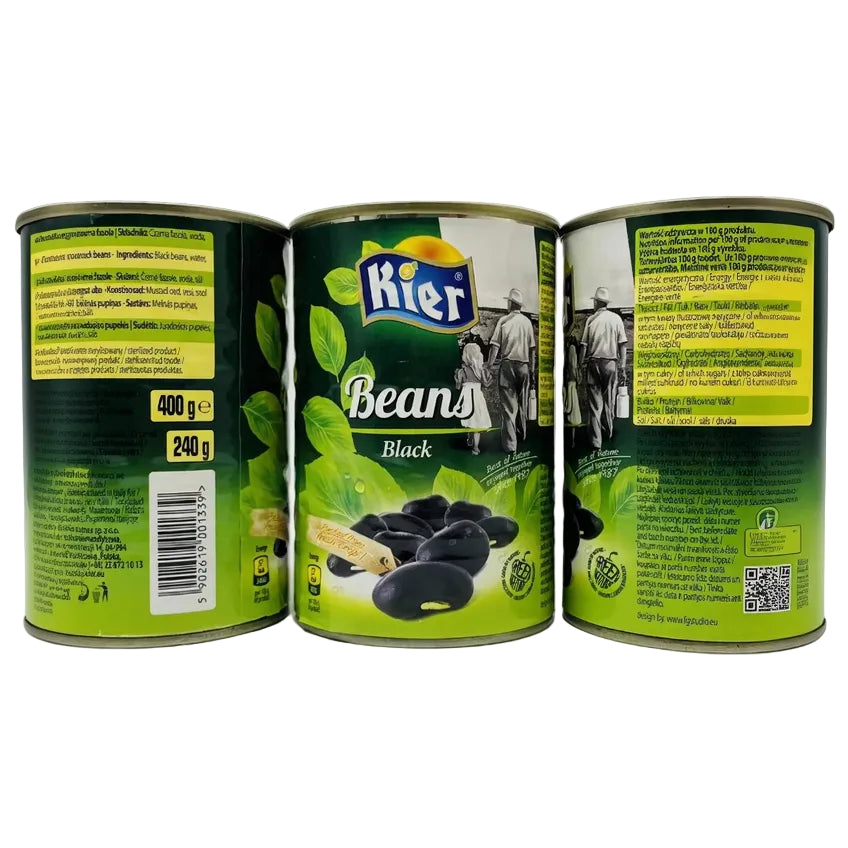 Квасоля чорна у соусі KIER Beans Black - KLIKAVKA