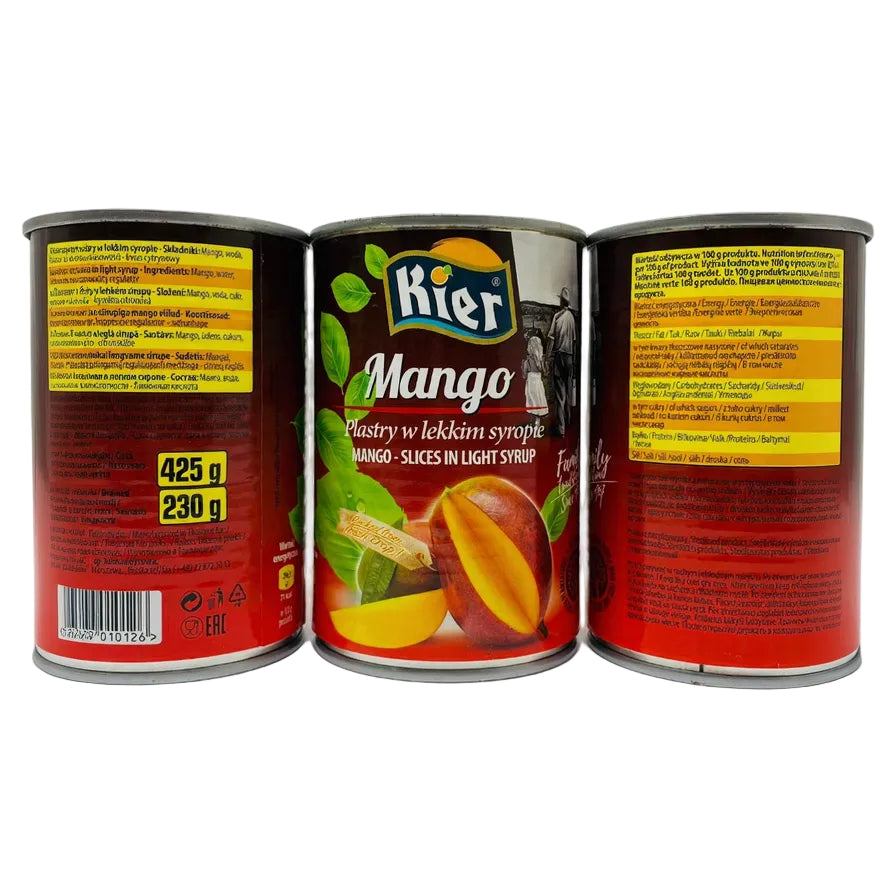 Манго KIER Mango slices in syrup 425г/230г - KLIKAVKA
