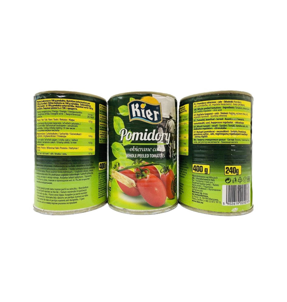 Помідори Пілатті шматочки KIER Tomatoes Chopped peeled
