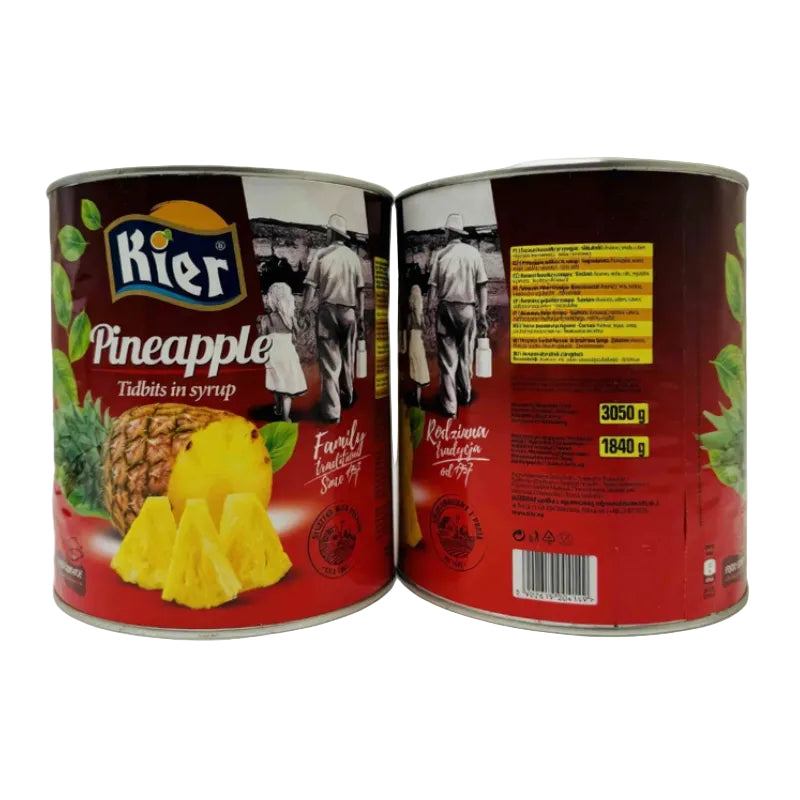 Ананас шматочки у сиропі KIER. Pineapple Tidbits in syrup - KLIKAVKA
